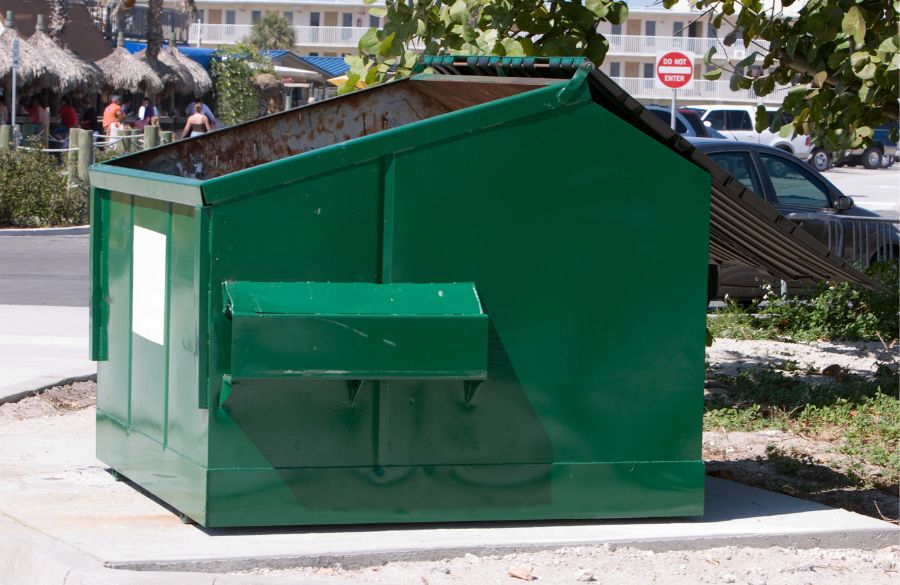 generic green dumpster